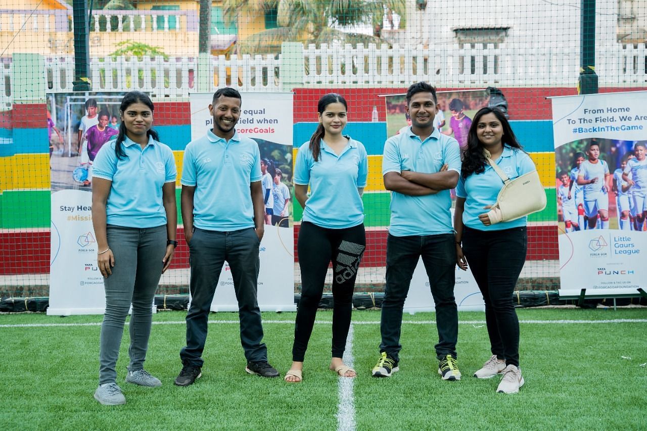 The LGL organizing team with Nathaniel Da Costa (second from left). Image: Forca Goa Foundation